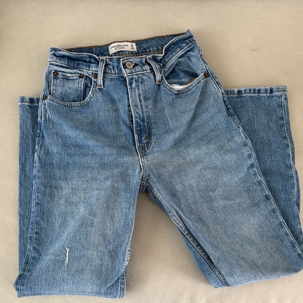 Abercrombie & Fitch Light Blue Straight Jeans